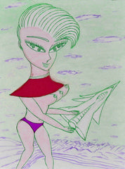 love my,come fly with me space cake girl