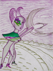 love my,come fly with me, space cake girl