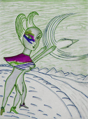 love my,come fly with me, space cake girl