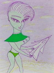love my,come fly with me space cake girl