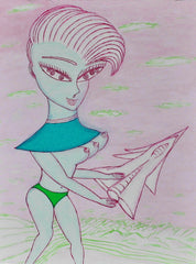 love my,come fly with me space cake girl