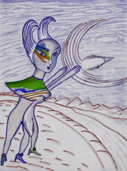 love my,come fly with me, space cake girl