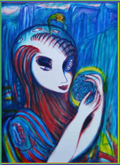 space woman with birds of the past[ CLIMATE CHANGE } WITH LITTLE GIRL FREE