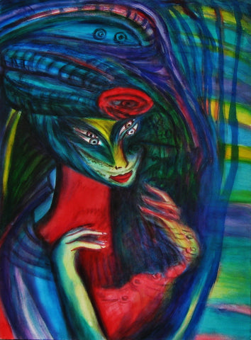l am the space rose hat girl