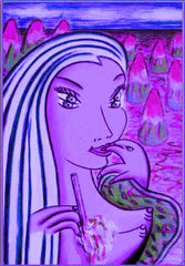 girl with dolphin hand with little girl free