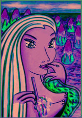 girl with dolphin hand with little girl free
