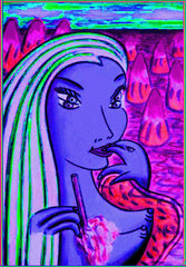 girl with dolphin hand with little girl free
