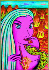 girl with dolphin hand with little girl free