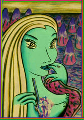 girl with dolphin hand with little girl free