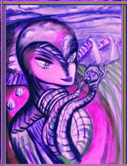space women with a,b;c,man