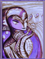 space women with a,b;c,man