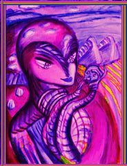 space women with a,b;c,man