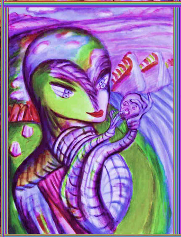 space women with a,b;c,man