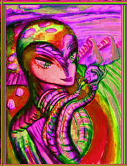 space women with a,b;c,man
