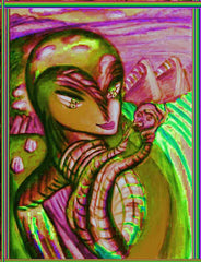 space women with a,b;c,man