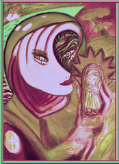 space woman with where have all the children  gone