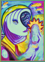 space woman with where have all the children  gone