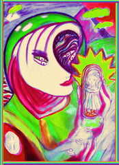 space woman with where have all the children  gone