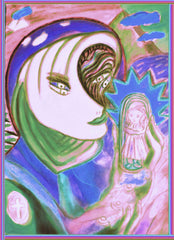 space woman with where have all the children  gone