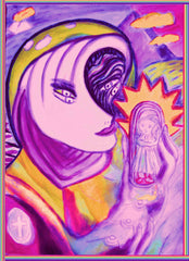 space woman with where have all the children  gone