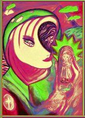space woman with where have all the children  gone