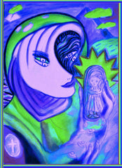 space woman with where have all the children  gone