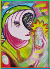 space woman with where have all the children  gone