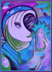 space woman with where have all the children  gone