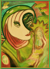 space woman with where have all the children  gone