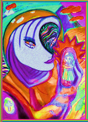 space woman with where have all the children  gone