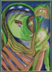 space woman with fuckin dead head