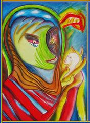 space woman with fuckin dead head
