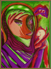space woman with fuckin dead head