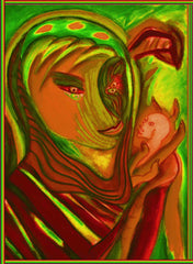 space woman with fuckin dead head