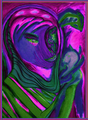 space woman with fuckin dead head