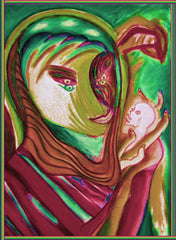 space woman with fuckin dead head