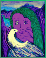 girl with bird