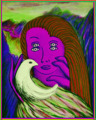 girl with bird