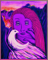 girl with bird