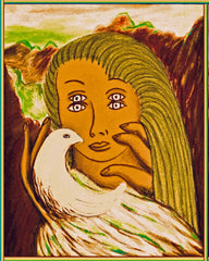 girl with bird