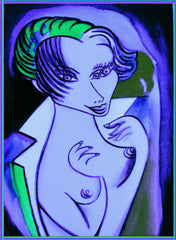 girl with cross coat