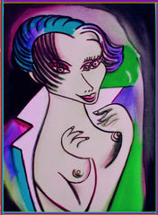 girl with cross coat