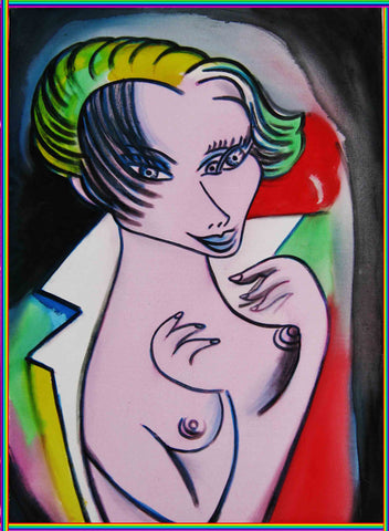 girl with cross coat