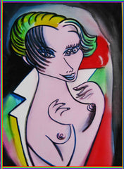 girl with cross coat