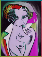 girl with cross coat