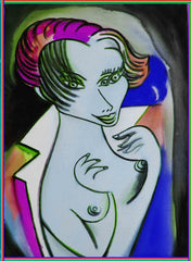 girl with cross coat
