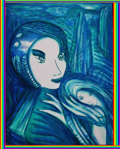 aaa -    with  jesus with little girl in ukraine war with little girl free