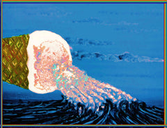me the sea,licking ice cream