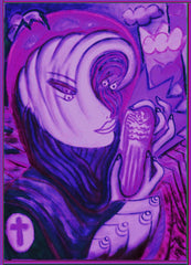 space women with angel phone