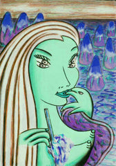 girl with dolphin hand with little girl free